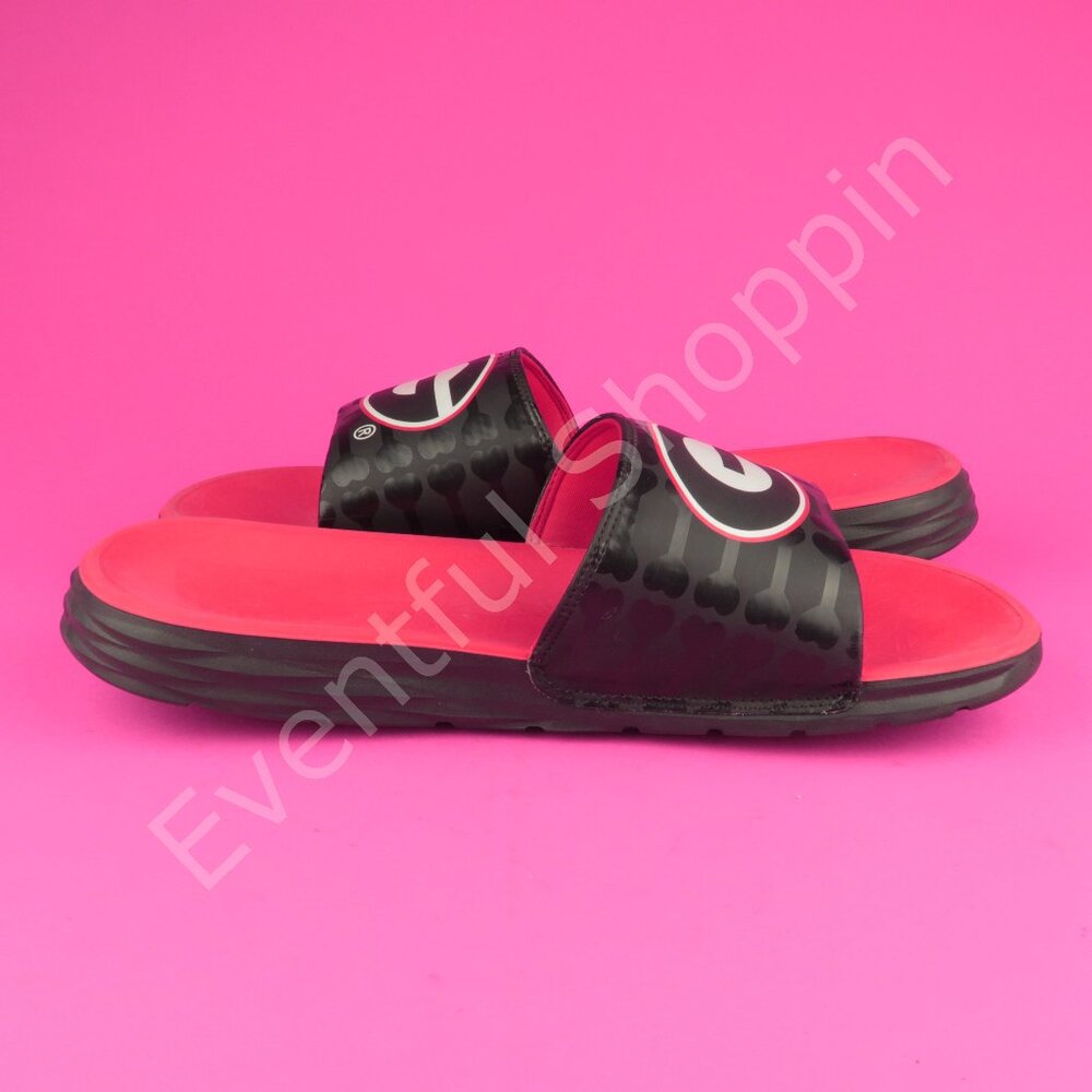 Nike Georgia Bulldogs Slip On Slides Sandals in Black / Red Size 13 - Picture 6 of 9